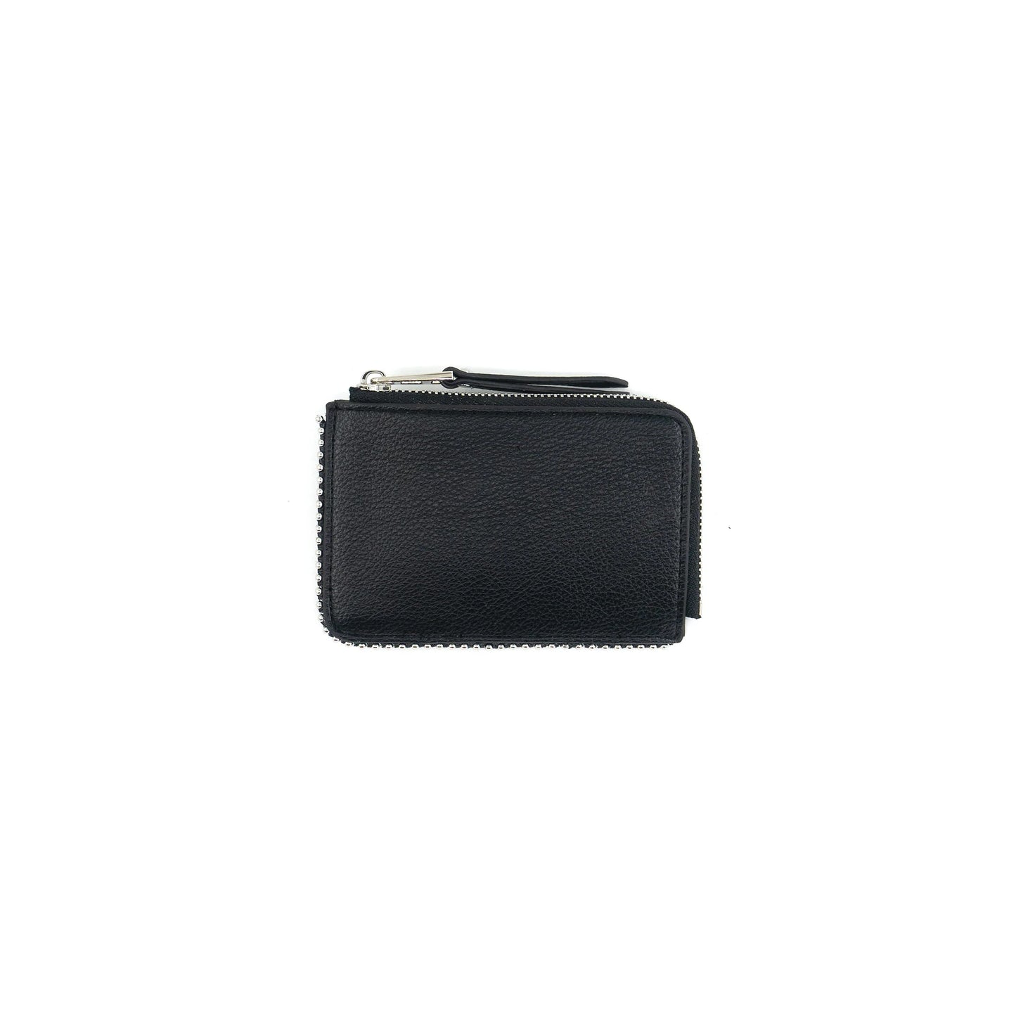 Black Studded Zip Wallet