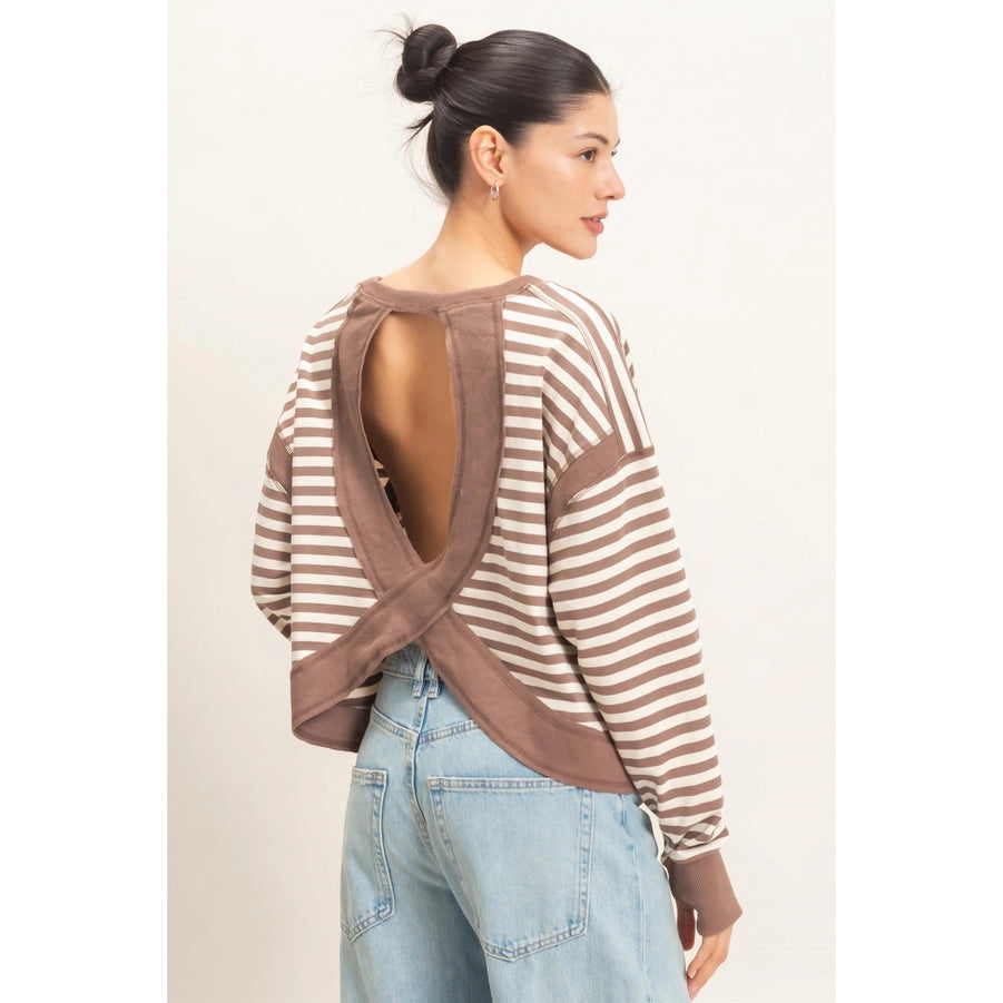 Striped Long Sleeve Top