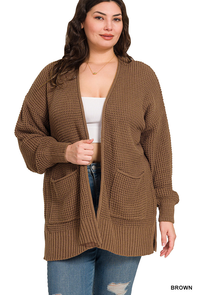 Exposed seam chenille sweater