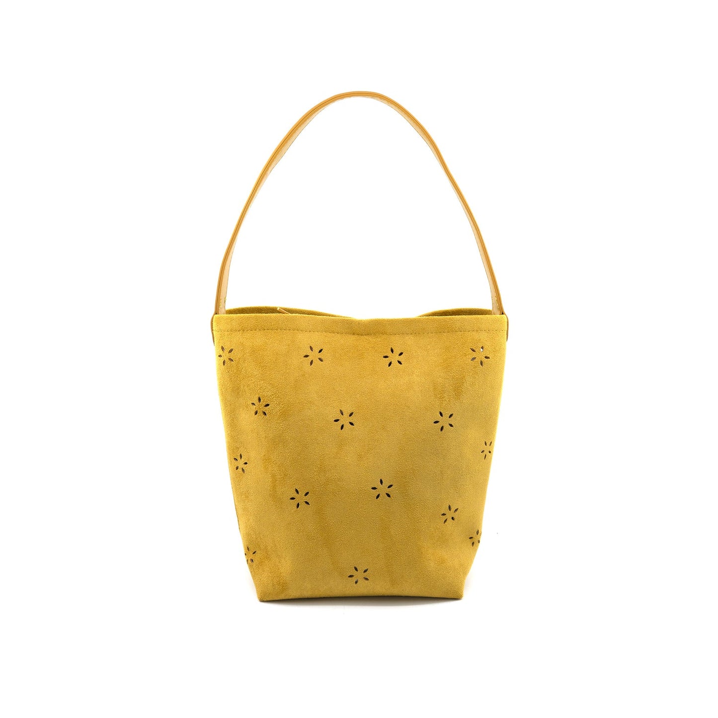YELLOW FAUX SUEDE PURSE