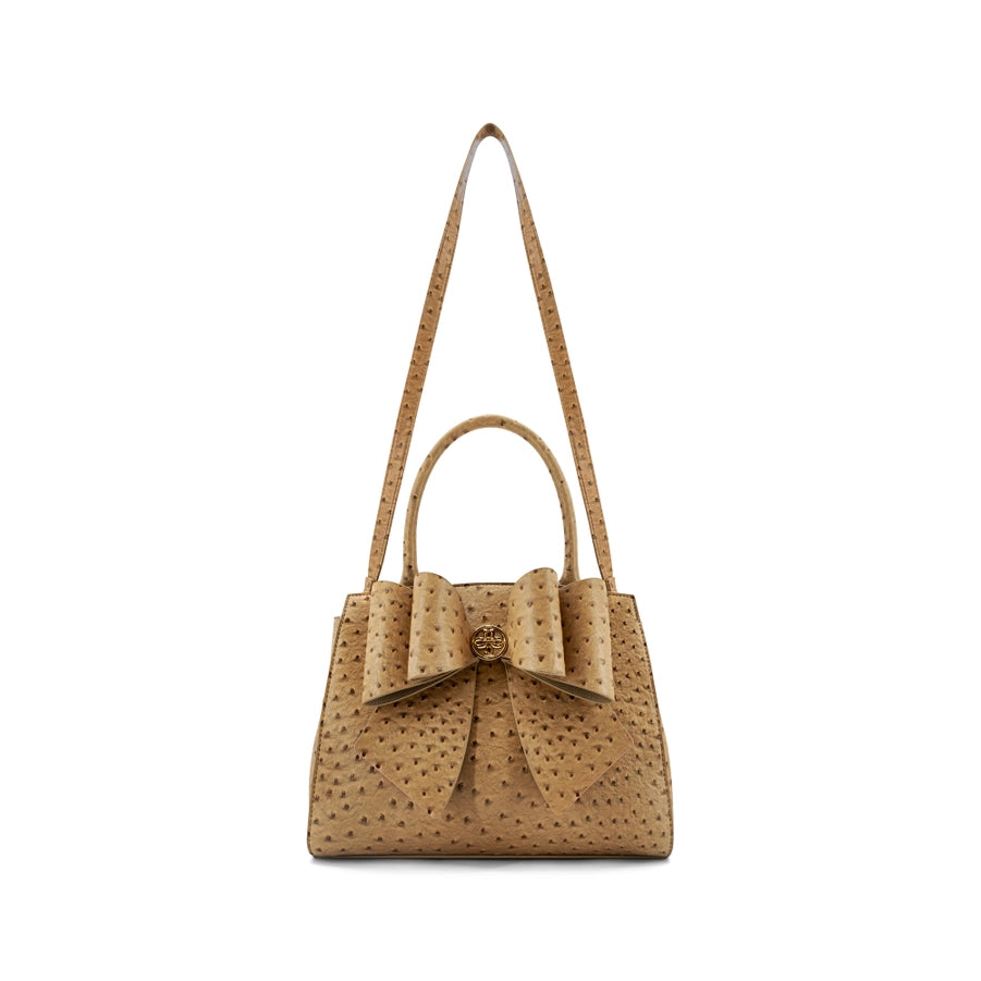 Colette Bowtie Ostrich Women's Crossbody Bag