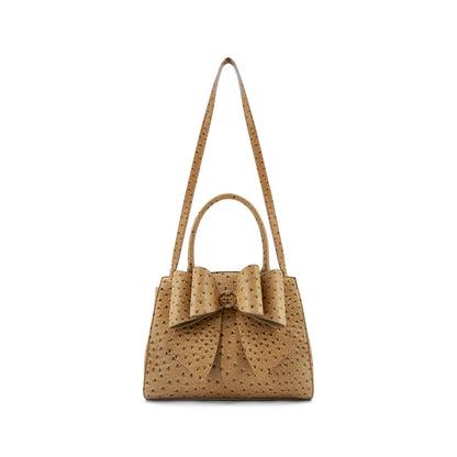 Colette Bowtie Ostrich Women's Crossbody Bag