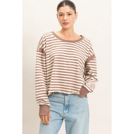 Striped Long Sleeve Top