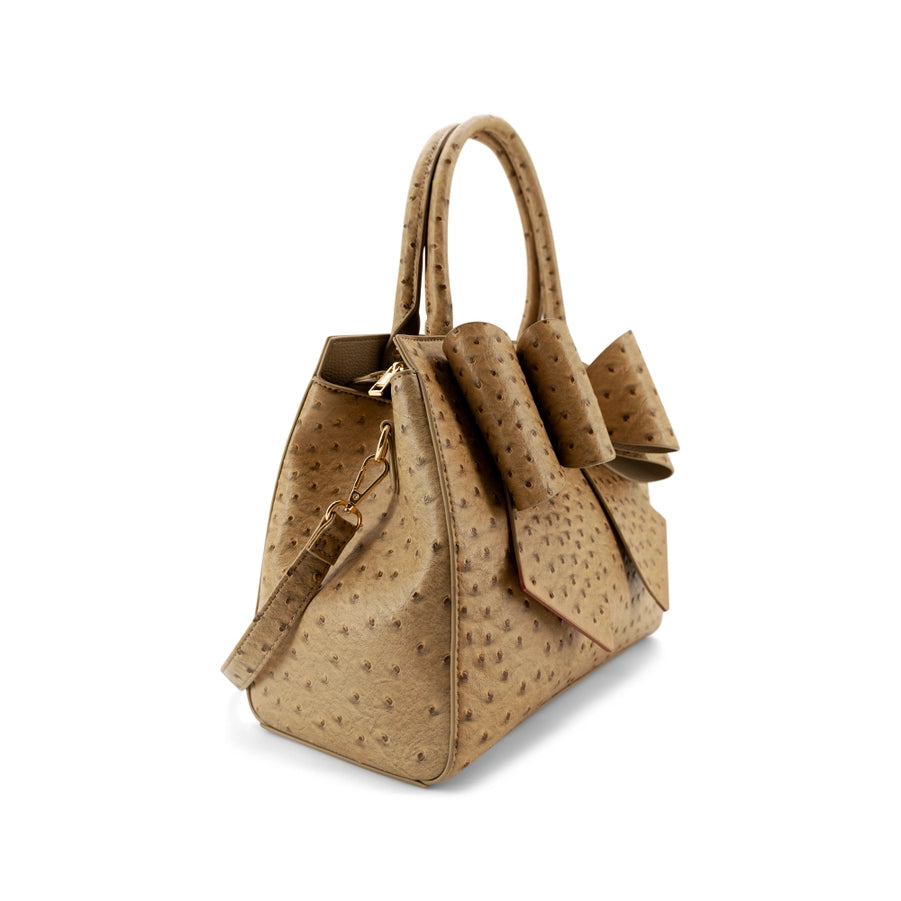 Colette Bowtie Ostrich Women's Crossbody Bag