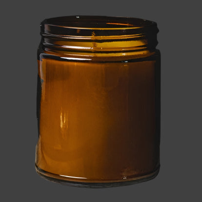 9 oz Amber straight sided jar