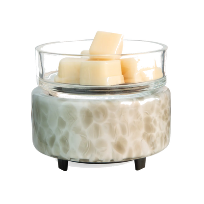 SWIRL GLASS 2 IN 1 WARMER