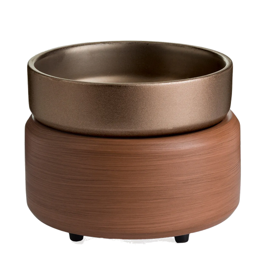 PEWTER WALNUT 2 IN 1 WARMER