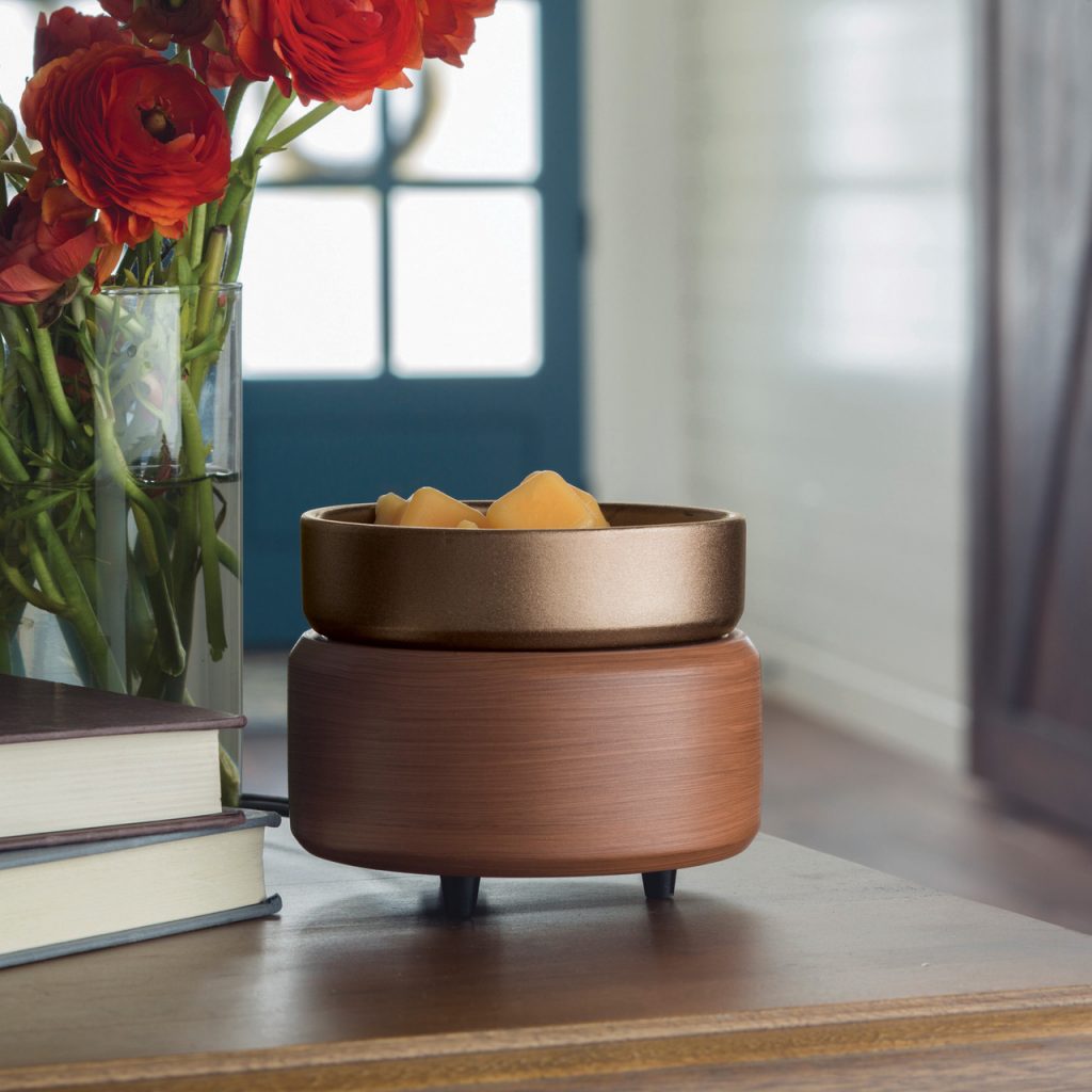 PEWTER WALNUT 2 IN 1 WARMER