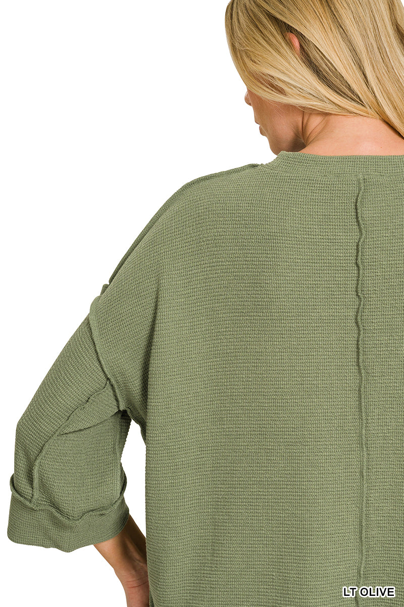 Double knit 3/4 sleeve top