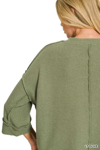 Double knit 3/4 sleeve top