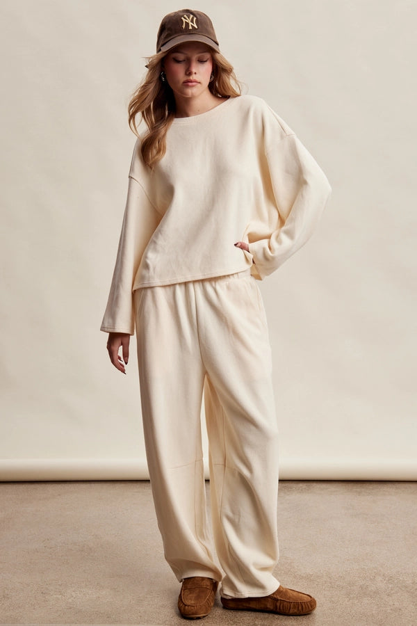 STRETCH COTTON KNIT LOUNGE PANTS
