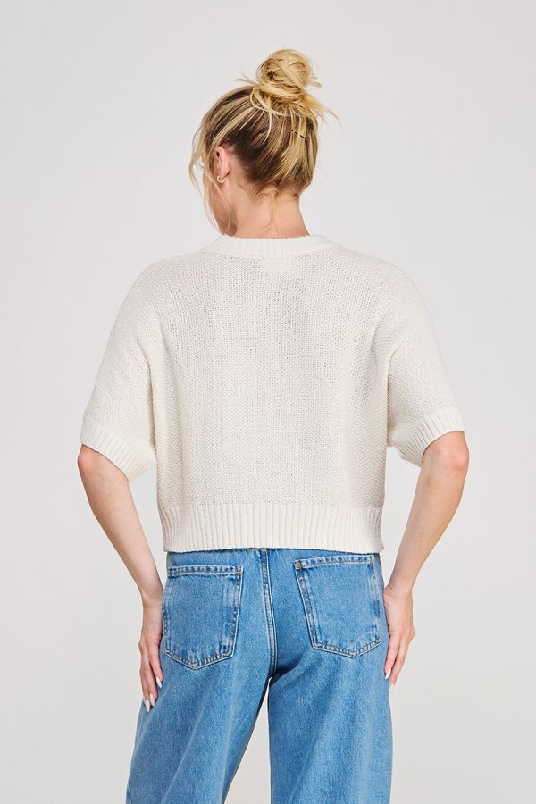 Super Soft Relaxed SS Sweater Top