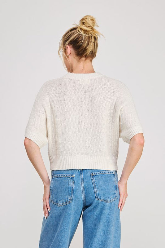 Super Soft Relaxed SS Sweater Top