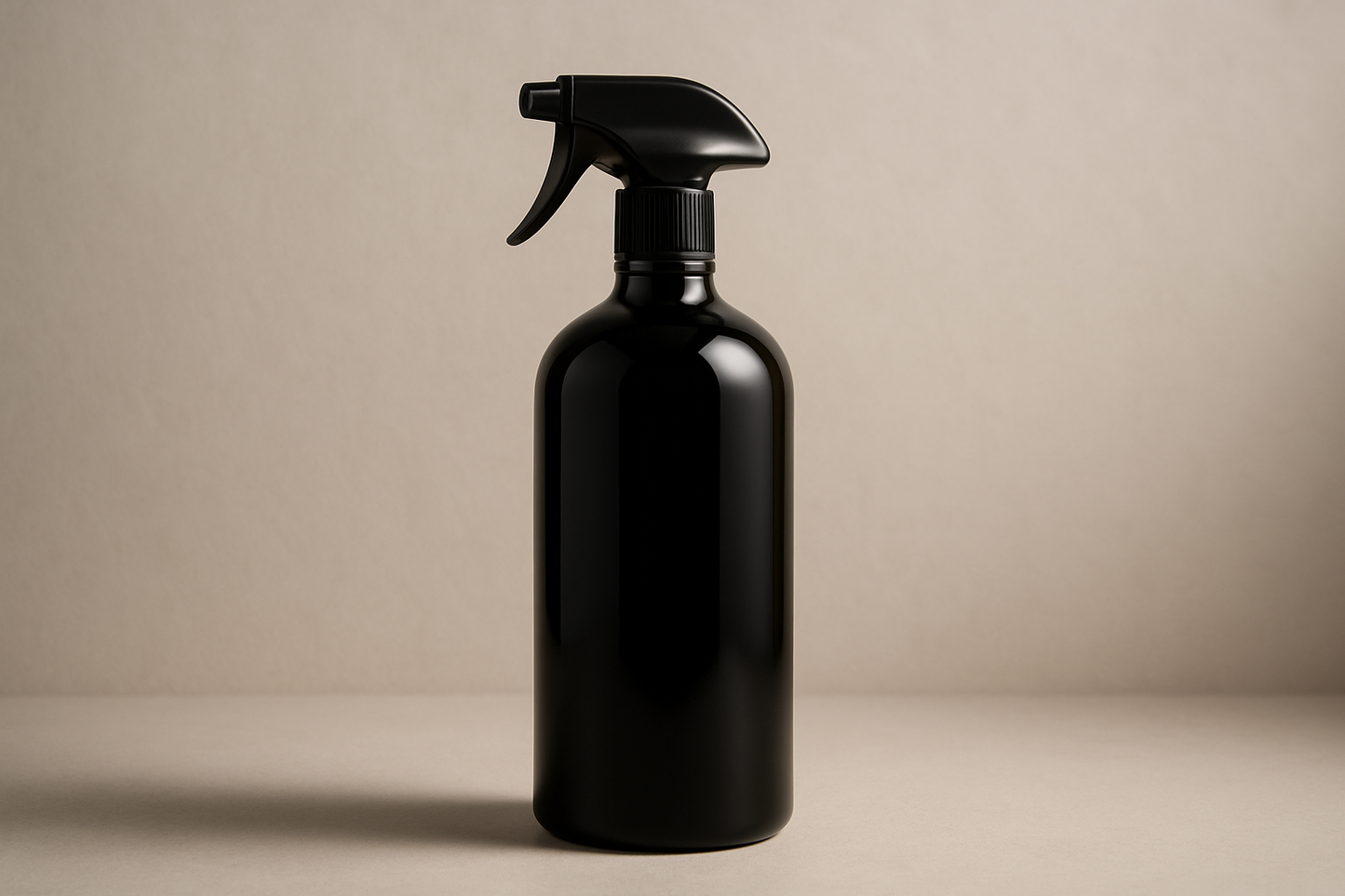 black bottle no label