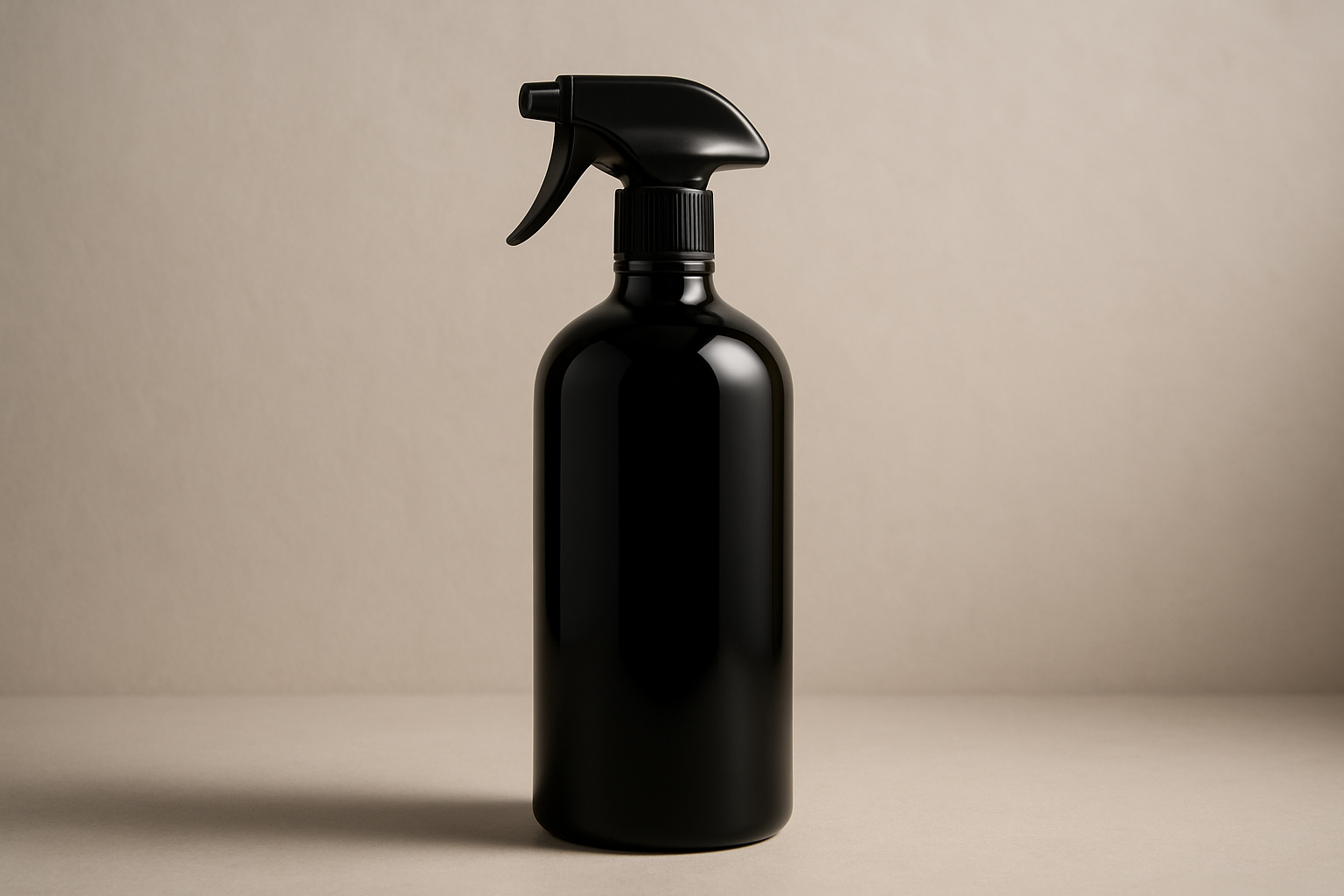 black bottle no label