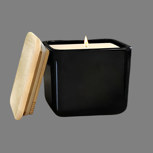 16 oz Lexington Cube Black 2 wick