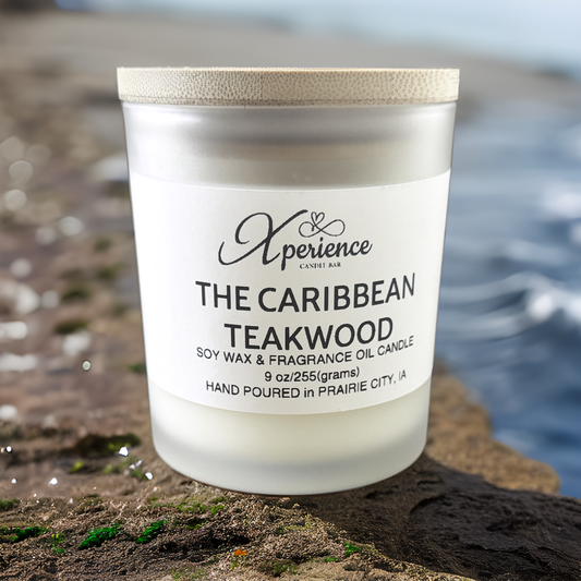 The Caribbean Teakwood 9 oz. Soy Candle