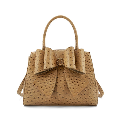 Colette Bowtie Ostrich Women's Crossbody Bag