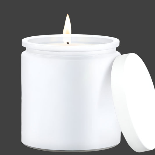 Calypso Jar 13 oz Matte White